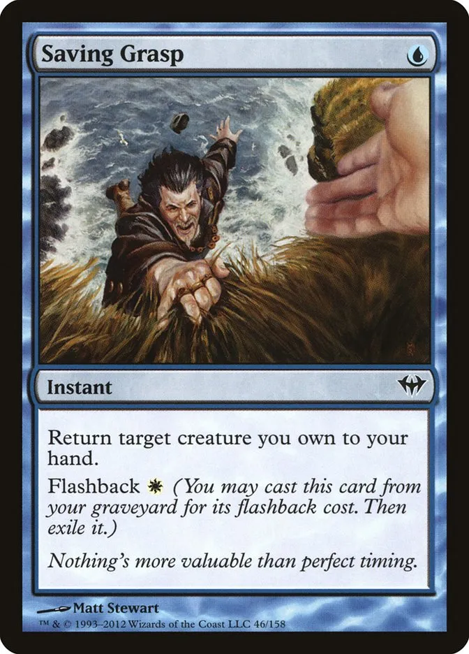 2012 Dark Ascension Saving Grasp common #46 unlisted card image