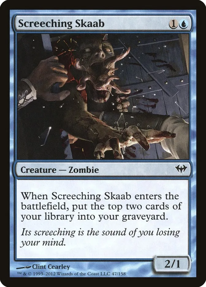2012 Dark Ascension Screeching Skaab common #47 unlisted card image