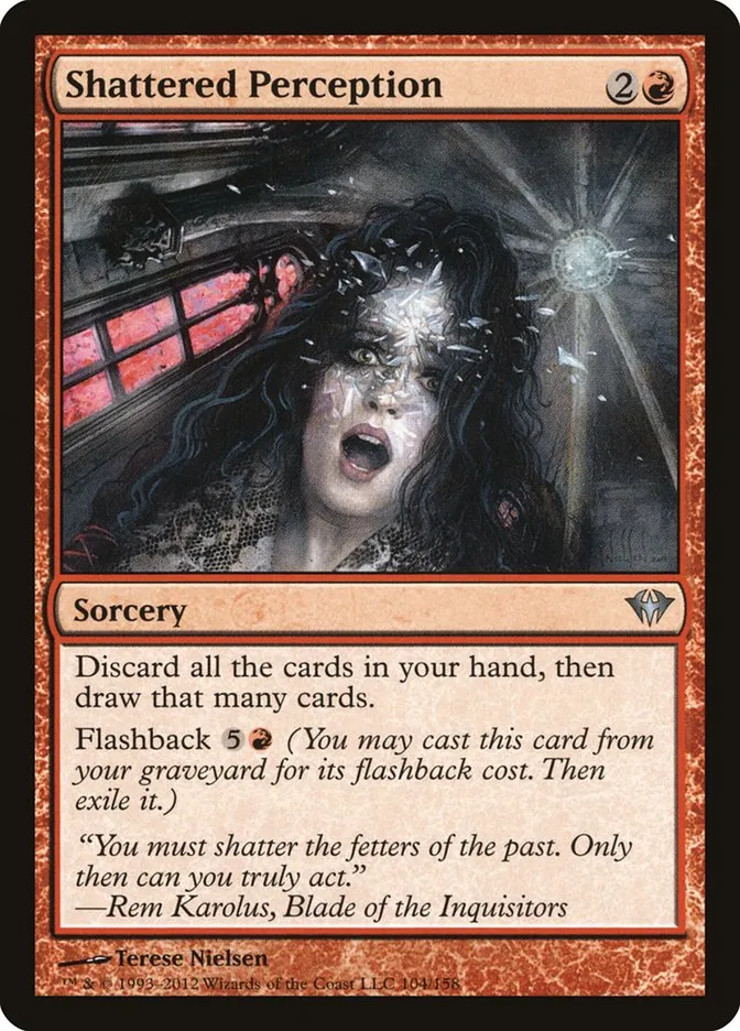 2012 Dark Ascension Shattered Perception uncommon #104 unlisted card image