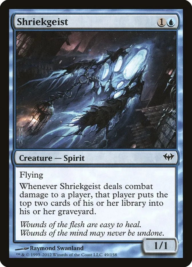2012 Dark Ascension Shriekgeist common #49 unlisted card image