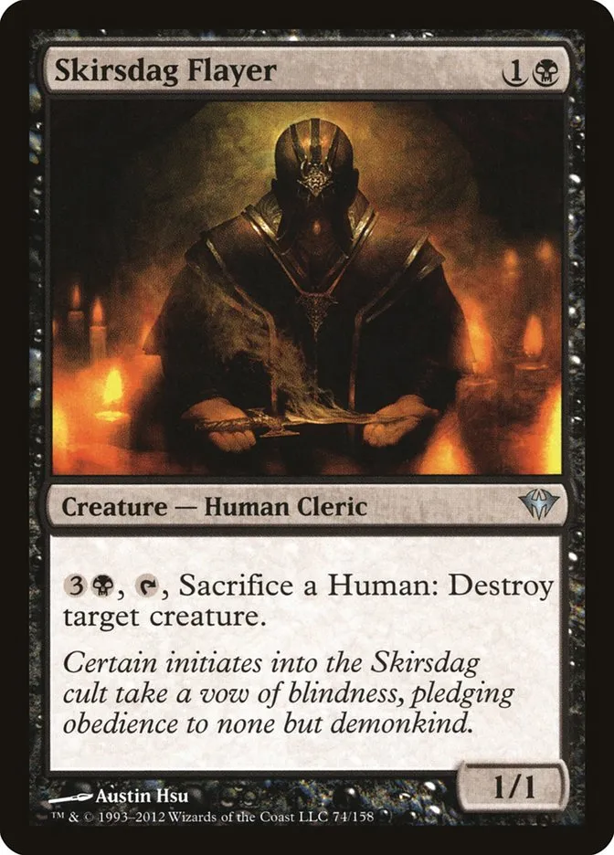 2012 Dark Ascension Skirsdag Flayer uncommon #74 unlisted card image
