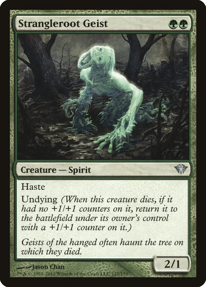 2012 Dark Ascension Strangleroot Geist uncommon #127 unlisted card image