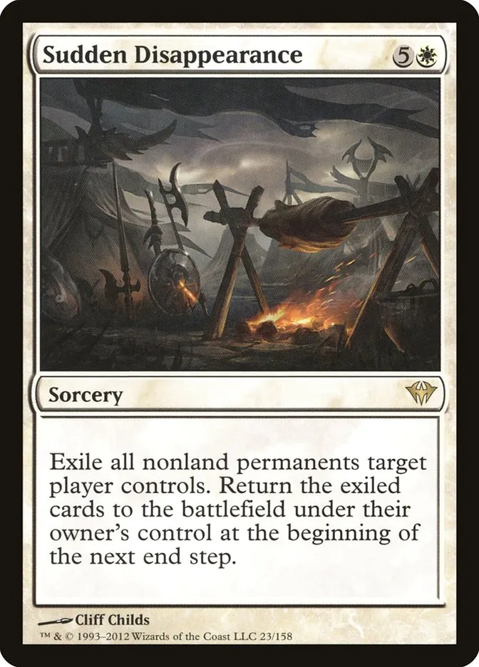 2012 Dark Ascension Sudden Disappearance rare #23 unlisted card image