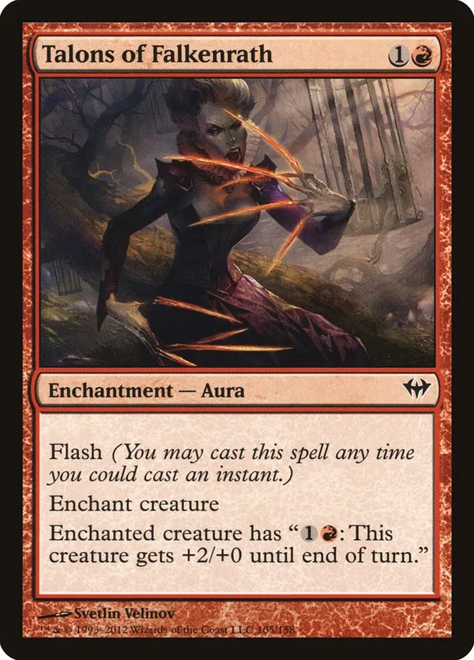 2012 Dark Ascension Talons of Falkenrath common #105 unlisted card image