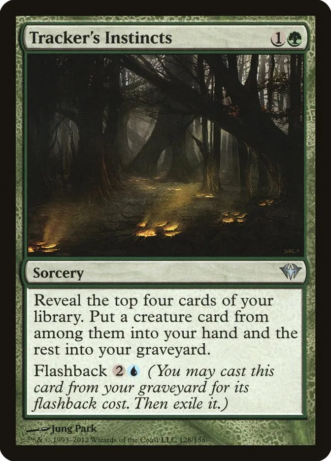 2012 Dark Ascension Tracker's Instincts uncommon #128 unlisted card image