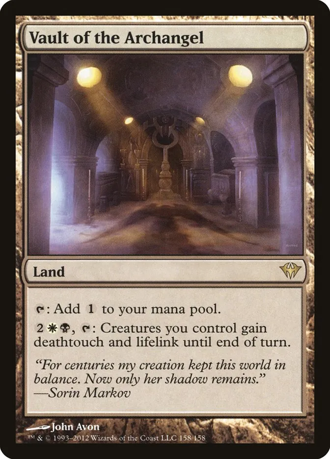 2012 Dark Ascension Vault of the Archangel rare #158 unlisted card image