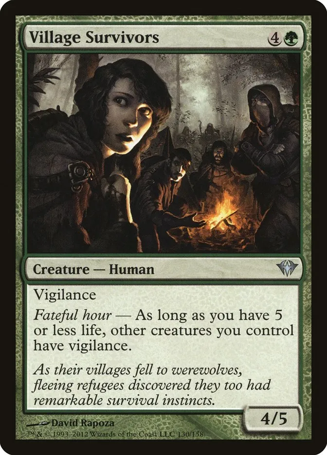 2012 Dark Ascension Village Survivors uncommon #130 unlisted card image