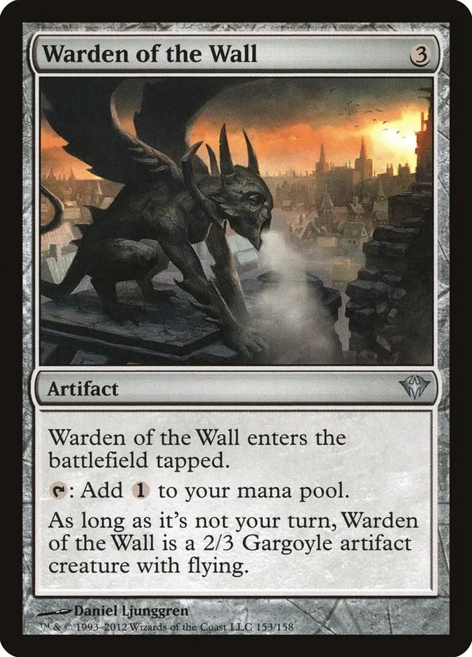 2012 Dark Ascension Warden of the Wall uncommon #153 unlisted card image