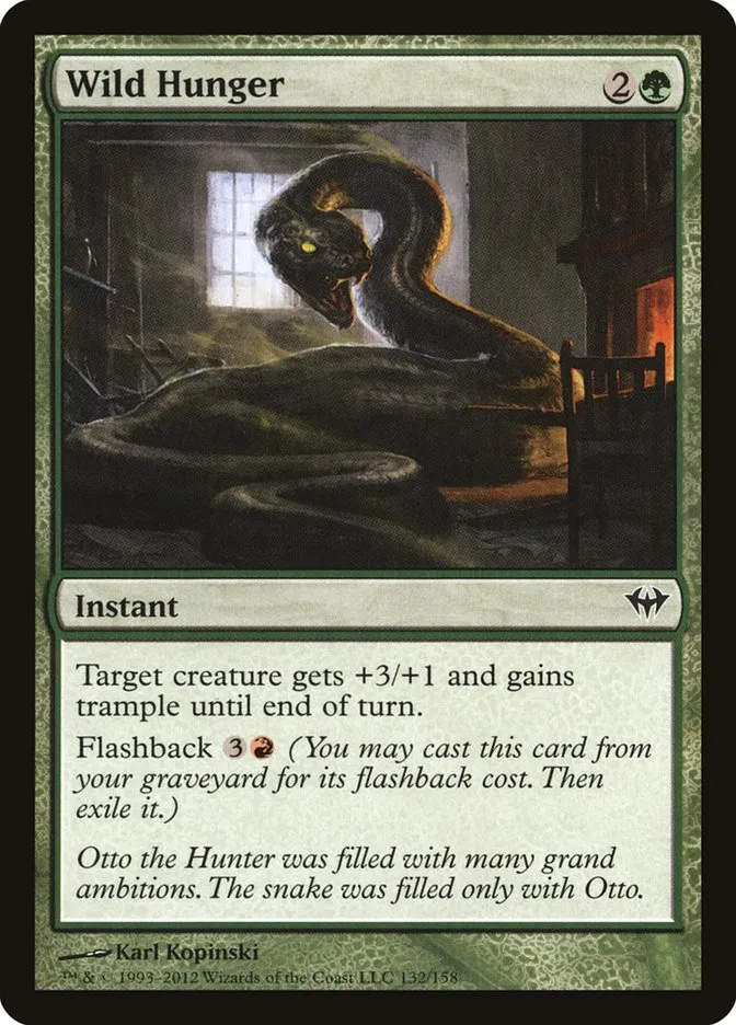2012 Dark Ascension Wild Hunger common #132 unlisted card image