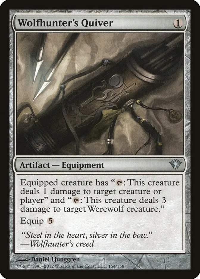 2012 Dark Ascension Wolfhunter's Quiver uncommon #154 unlisted card image