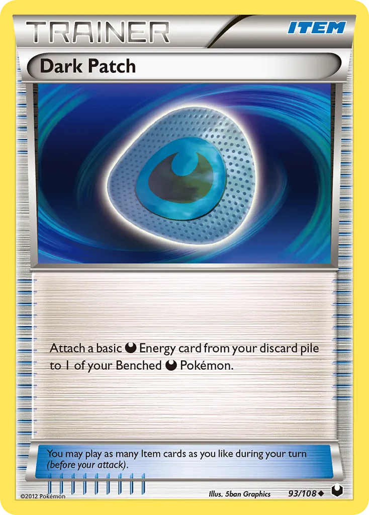 2012 Dark Explorers Dark Patch Uncommon #093/108 Uncommon card image