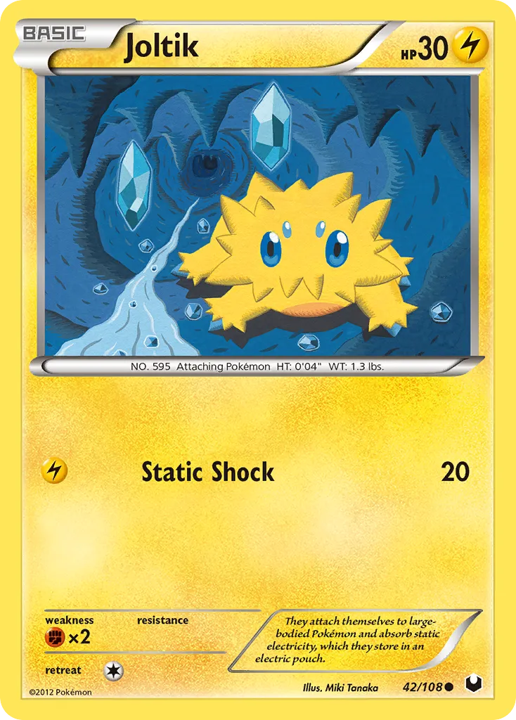 2012 Dark Explorers Joltik Common #041/108 Common card image