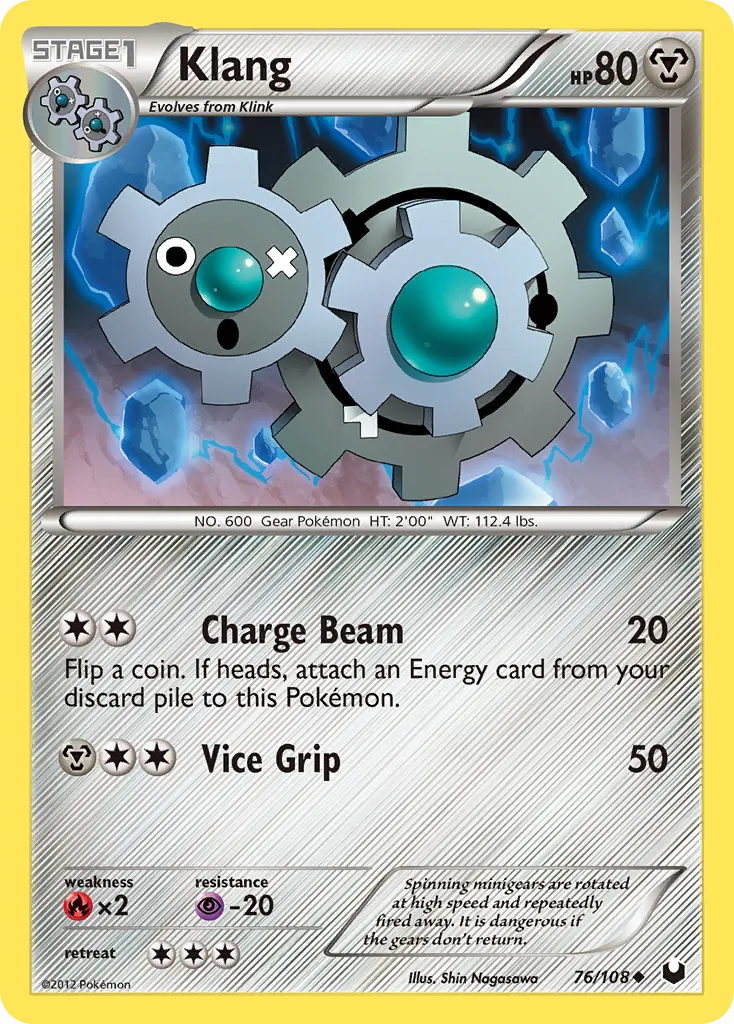 2012 Dark Explorers Klang Uncommon #076/108 Uncommon card image