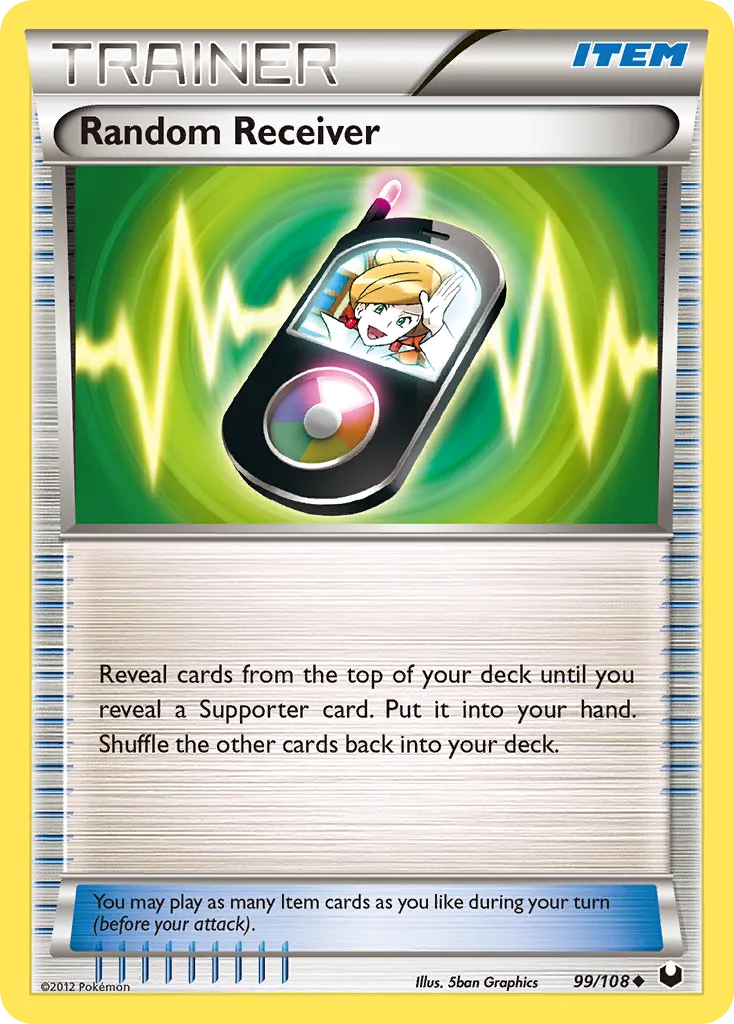 2012 Dark Explorers Random Receiver Uncommon #099/108 Uncommon card image