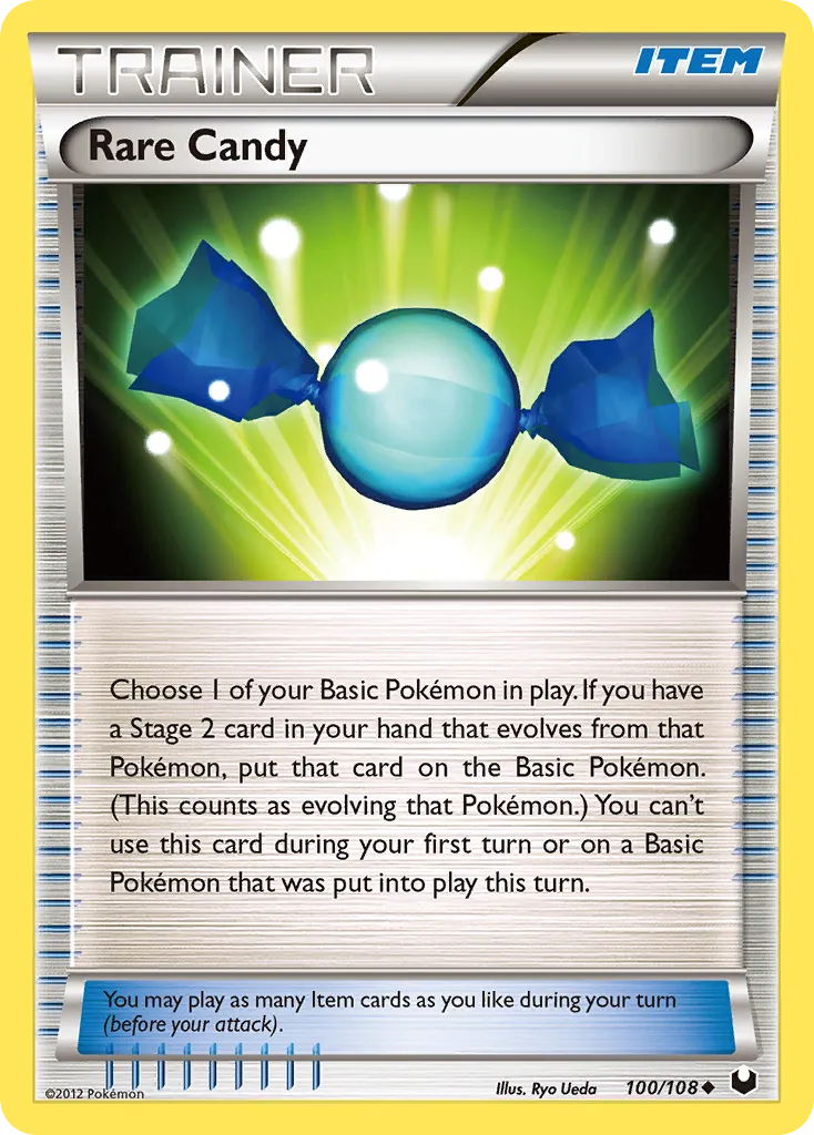 2012 Dark Explorers Rare Candy Uncommon #100/108 Uncommon card image