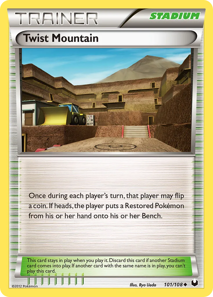 2012 Dark Explorers Twist Mountain Uncommon #101/108 Uncommon card image
