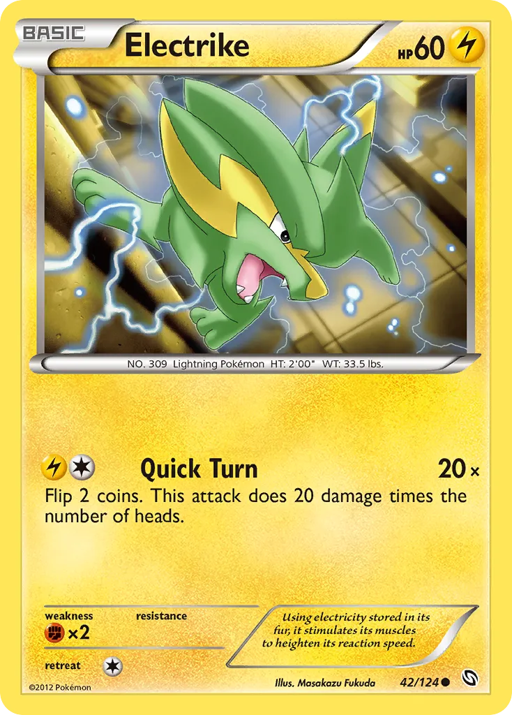 2012 Dragons Exalted Electrike #042/124 Common card image