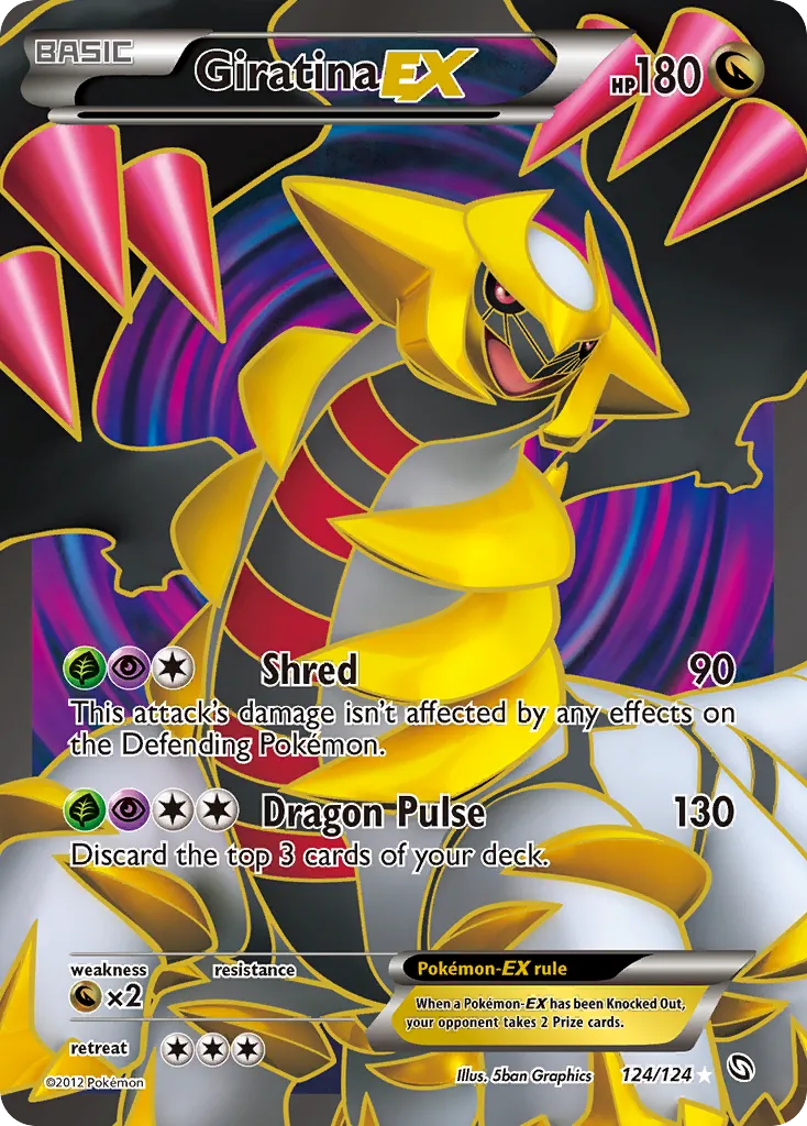 2012 Dragons Exalted Giratina-EX #124/124 Rare Ultra card image