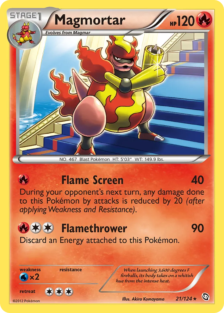 2012 Dragons Exalted Magmortar Rare #021/124 Rare card image