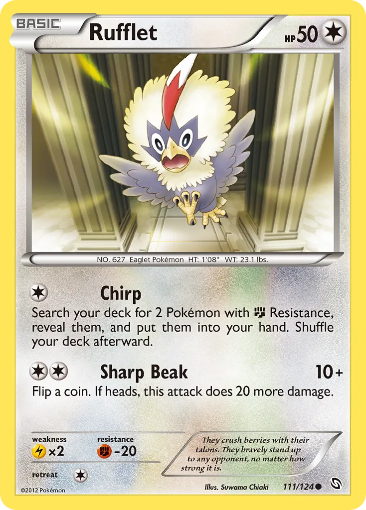 2012 Dragons Exalted Rufflet Common #111/124 Common card image