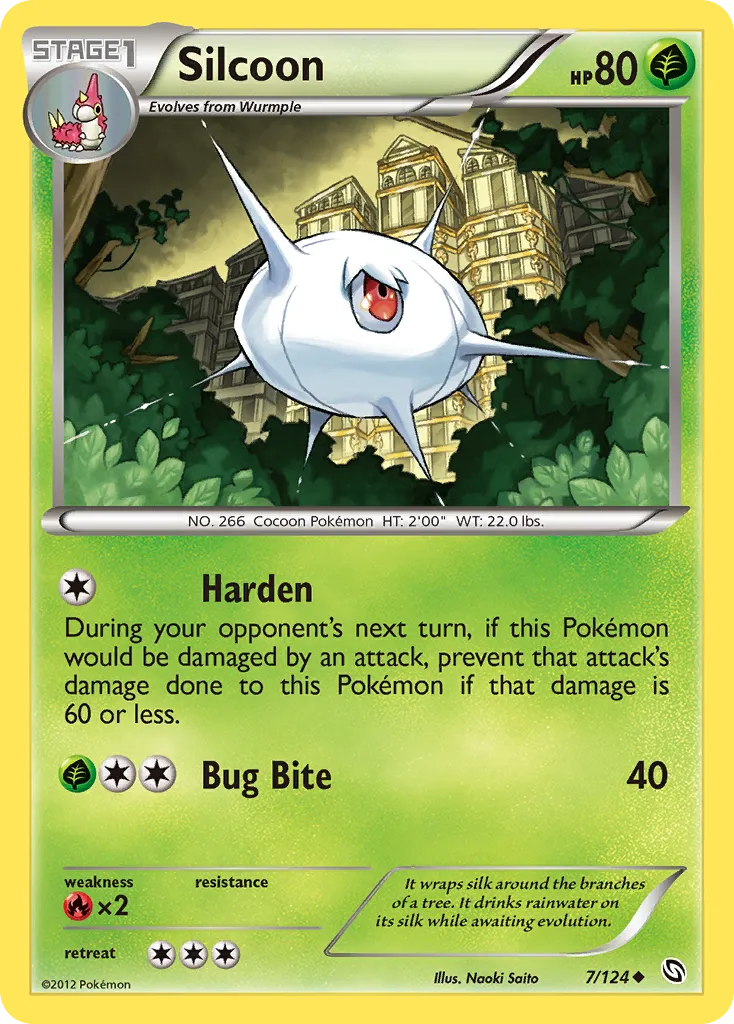 2012 Dragons Exalted Silcoon Uncommon #007/124 Uncommon card image