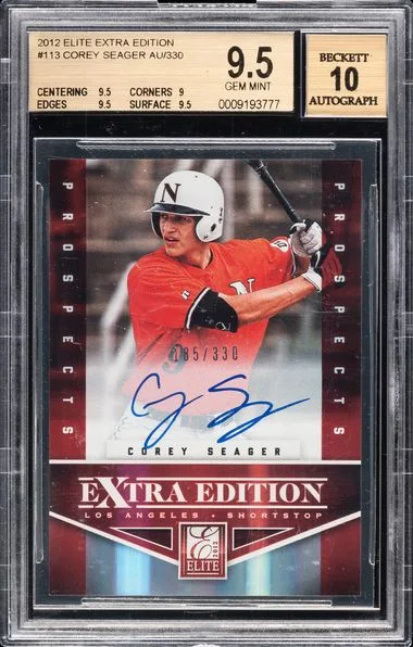 2012 Elite Extra Edition Corey Seager (/330) #113 card image