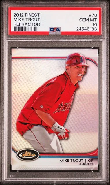 2012 Finest Mike Trout Refractor #78 card image