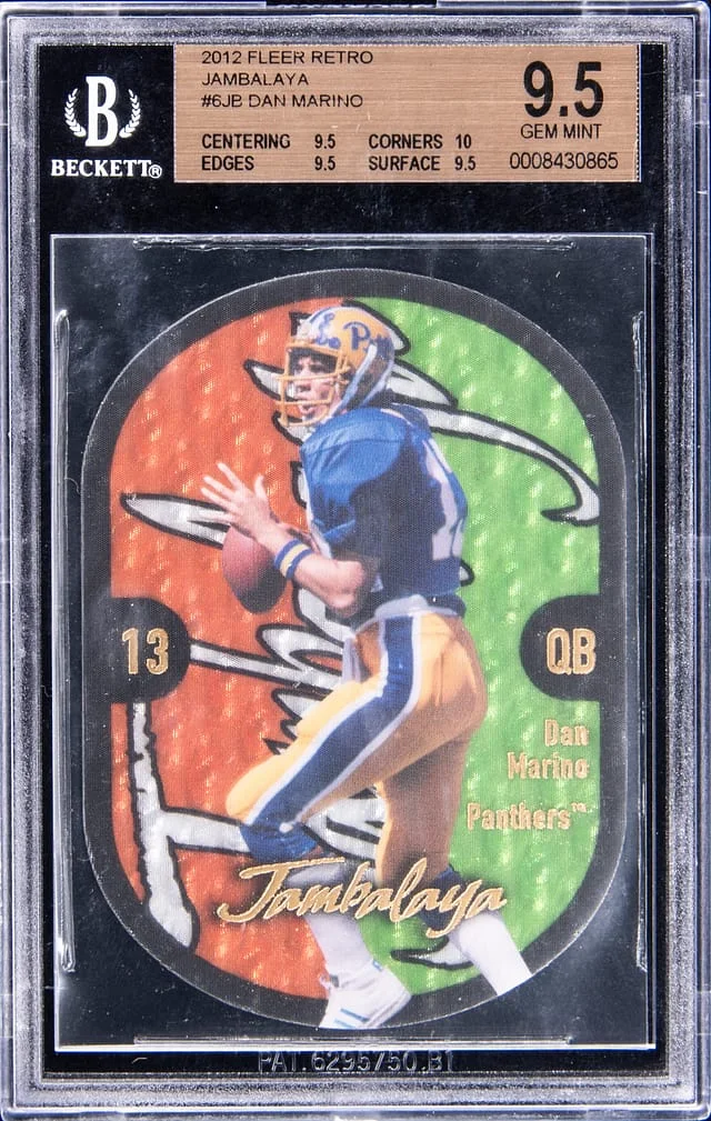 2012 Fleer Retro Dan Marino Jambalaya #6JB card image