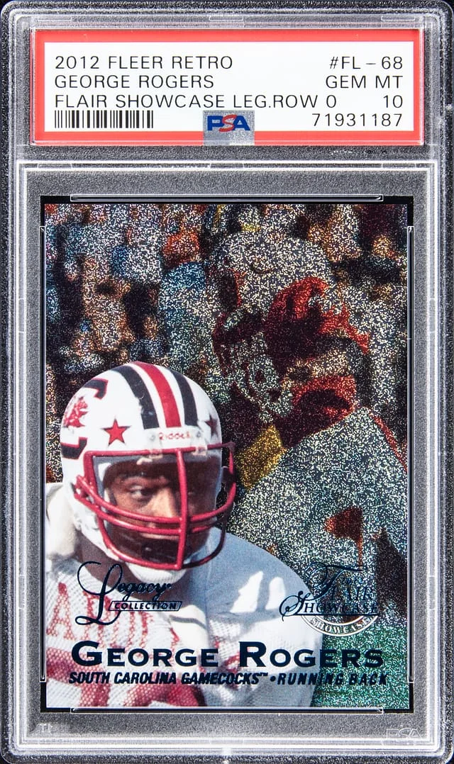 2012 Fleer Retro George Rogers Flair Showcase Legacy Row 0 #FL-68 card image