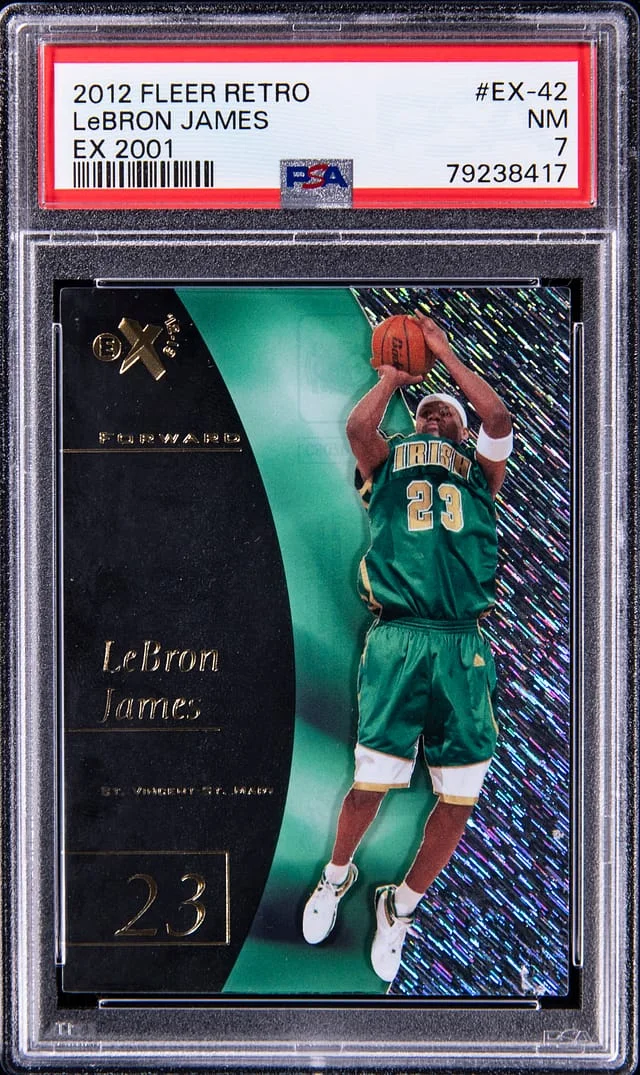2012 Fleer Retro Lebron James Ex 2001 #EX-42 card image