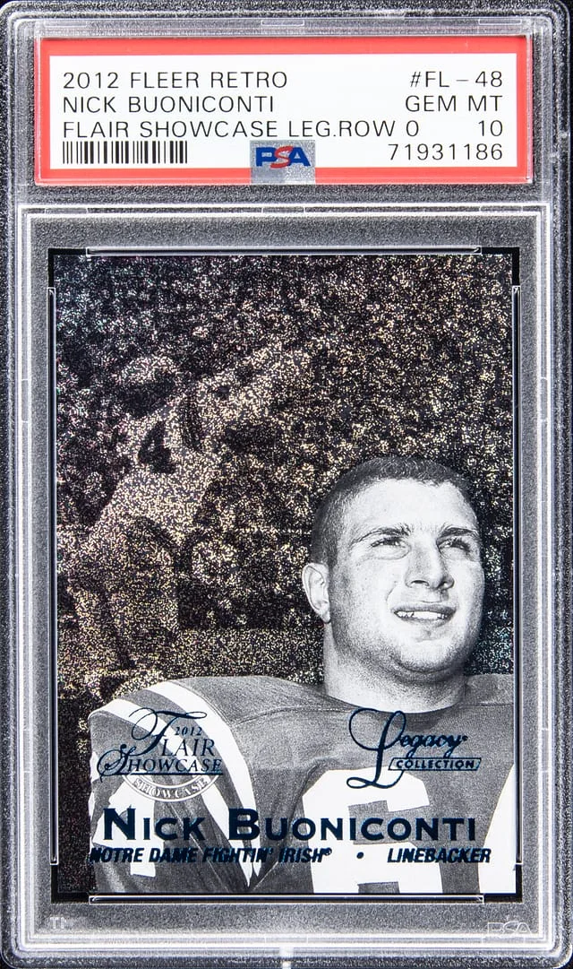 2012 Fleer Retro Nick Buoniconti Flair Showcase Legacy Row 0 #FL-48 card image