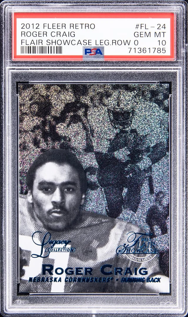 2012 Fleer Retro Roger Craig Flair Showcase Legacy Row 0 #FL-24 card image