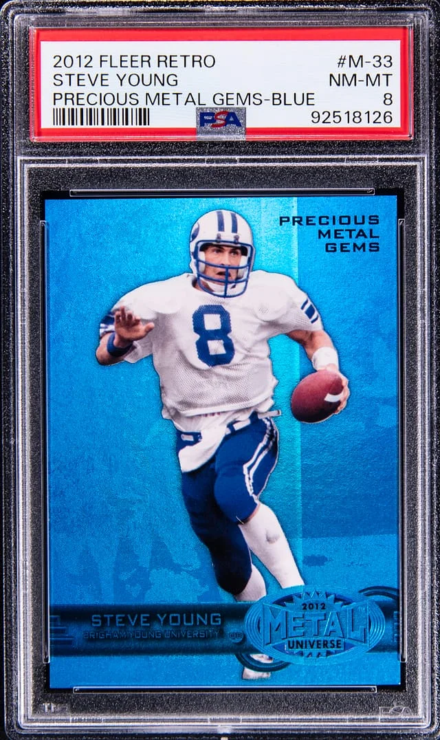 2012 Fleer Retro Steve Young Metal #M-33 card image