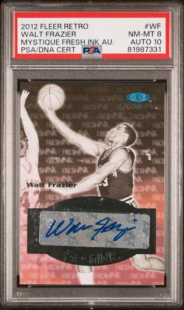 2012 Fleer Retro Walt Frazier Mystique Fresh Ink Autographs #MFI-WF card image