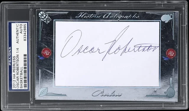 2012 Historic Autographs Basketball Oscar Robertson #NNO card image