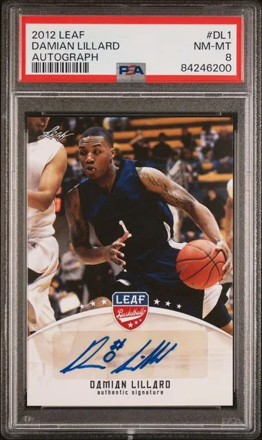 2012 Leaf Damian Lillard Autograph #DL1 card image