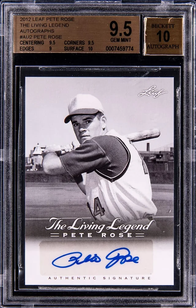2012 Leaf Pete Rose The Living Legend Autographs #AU-2 card image