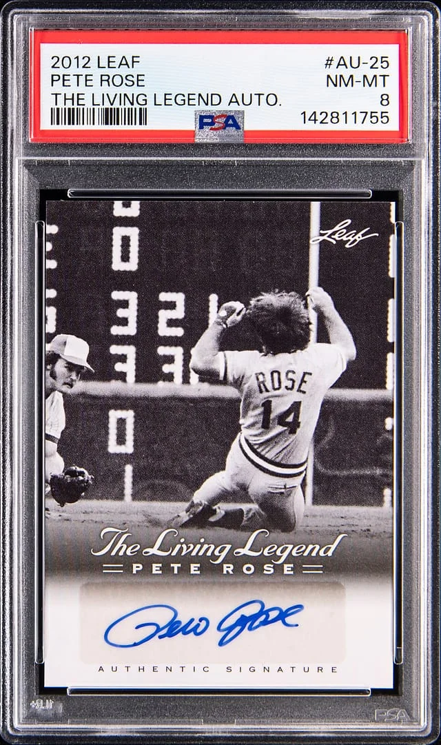 2012 Leaf Pete Rose Living Legend Autographs #AU-25 card image