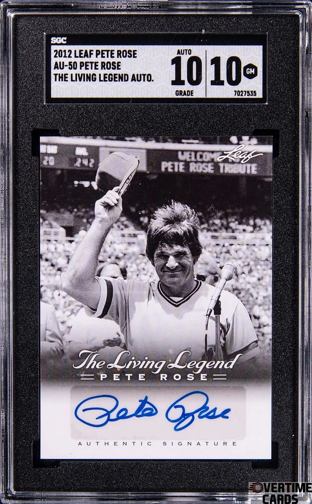 2012 Leaf Pete Rose The Living Legend Autograph #AU-50 card image