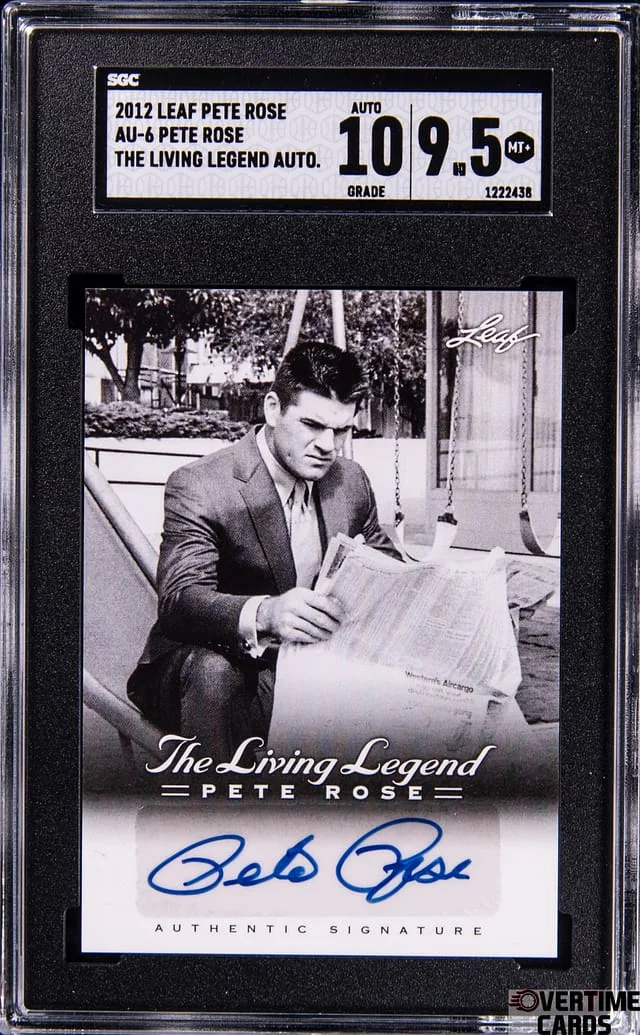 2012 Leaf Pete Rose The Living Legend Autograph #AU-6 card image