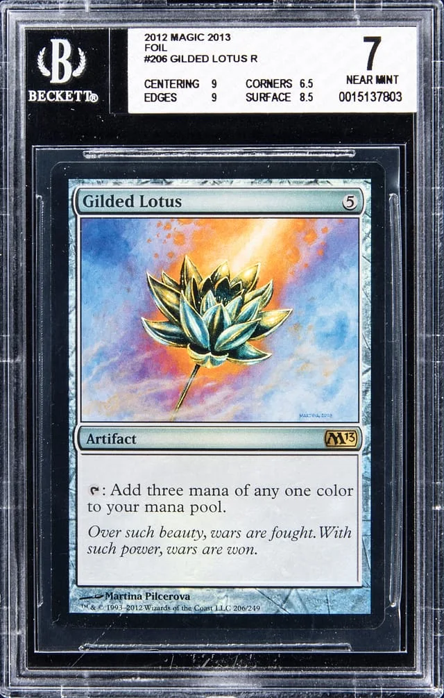 2012 Magic The Gathering Foil Gilded Lotus #206 card image