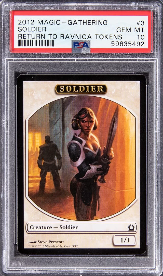 2012 Magic: The Gathering Return To Ravnica Tokens Soldier #3 card image