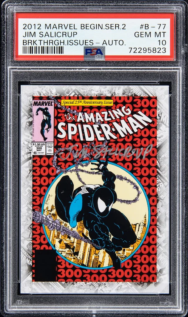 2012 Marvel Begins Series 2 Breakthrough Issues Autographs Jim Salicrup #B-77 card image