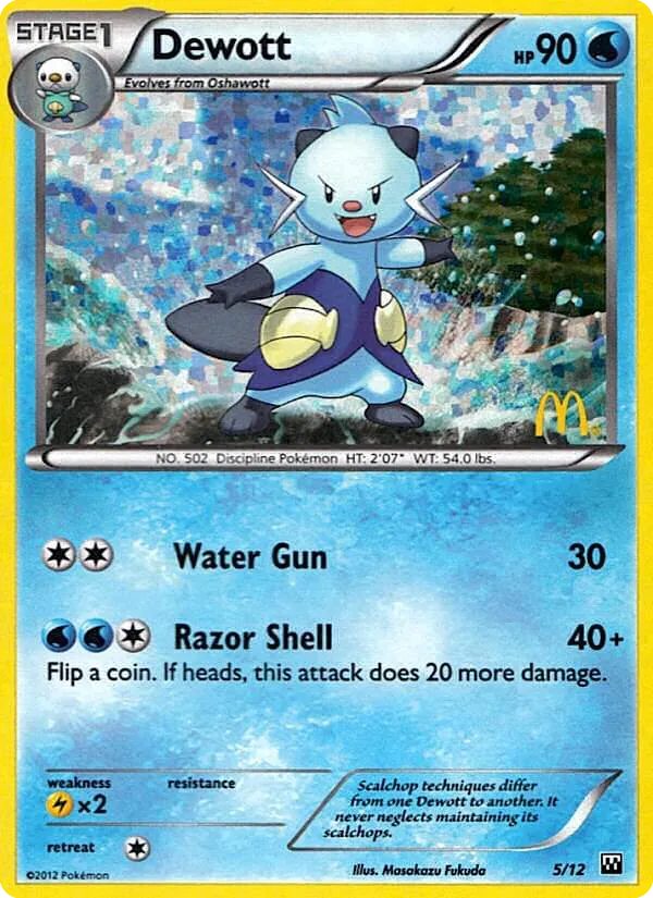 2012 McDonald's Collection 2012 Dewott McDonald's Promo #05/12 McDonald's Promo card image