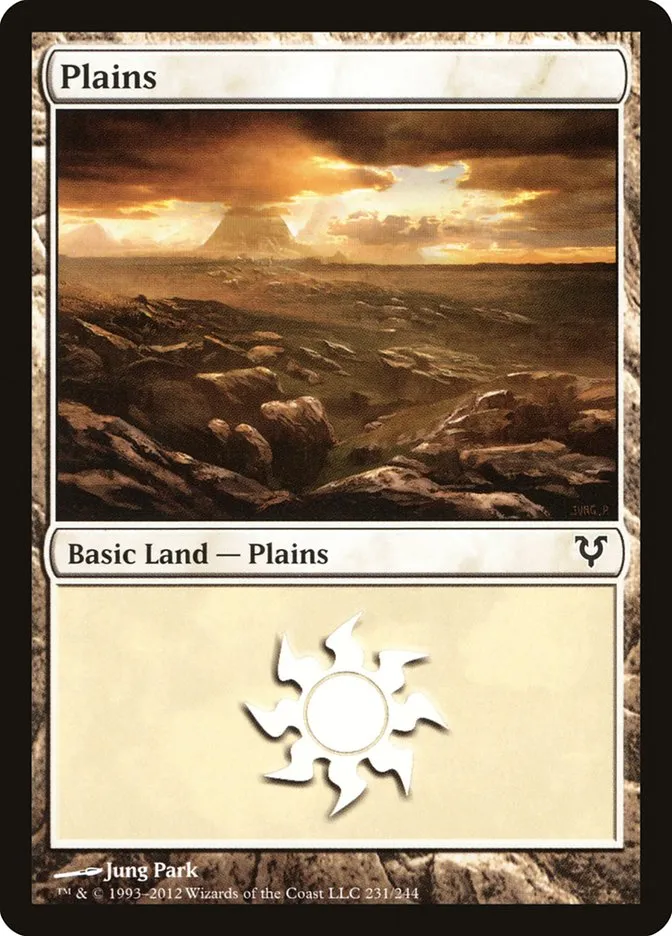 2012 Avacyn Restored Plains common #231 common card image