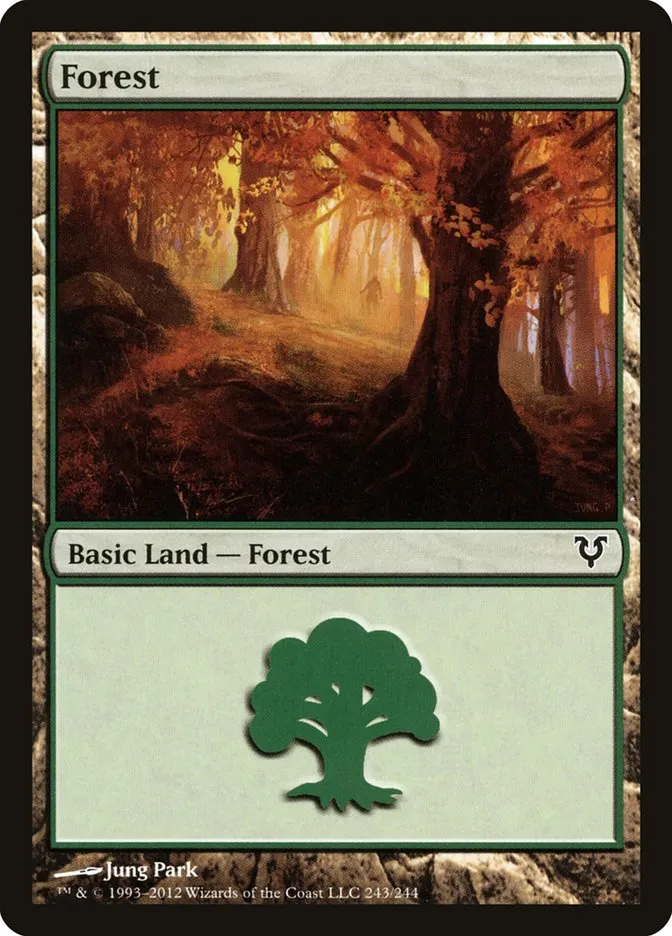 2012 Avacyn Restored Forest common #243 common card image
