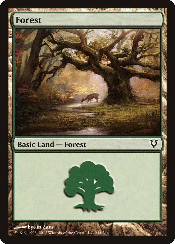 2012 Avacyn Restored Forest common #244 common card image