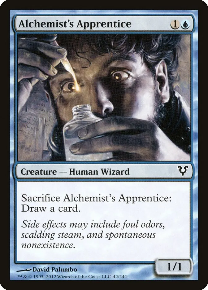 2012 Avacyn Restored Alchemist's Apprentice common #42 common card image