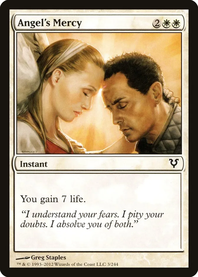 2012 Avacyn Restored Angel's Mercy common #3 common card image