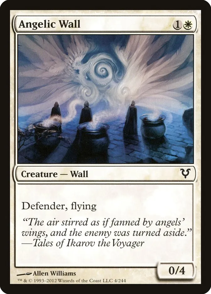 2012 Avacyn Restored Angelic Wall common #4 common card image